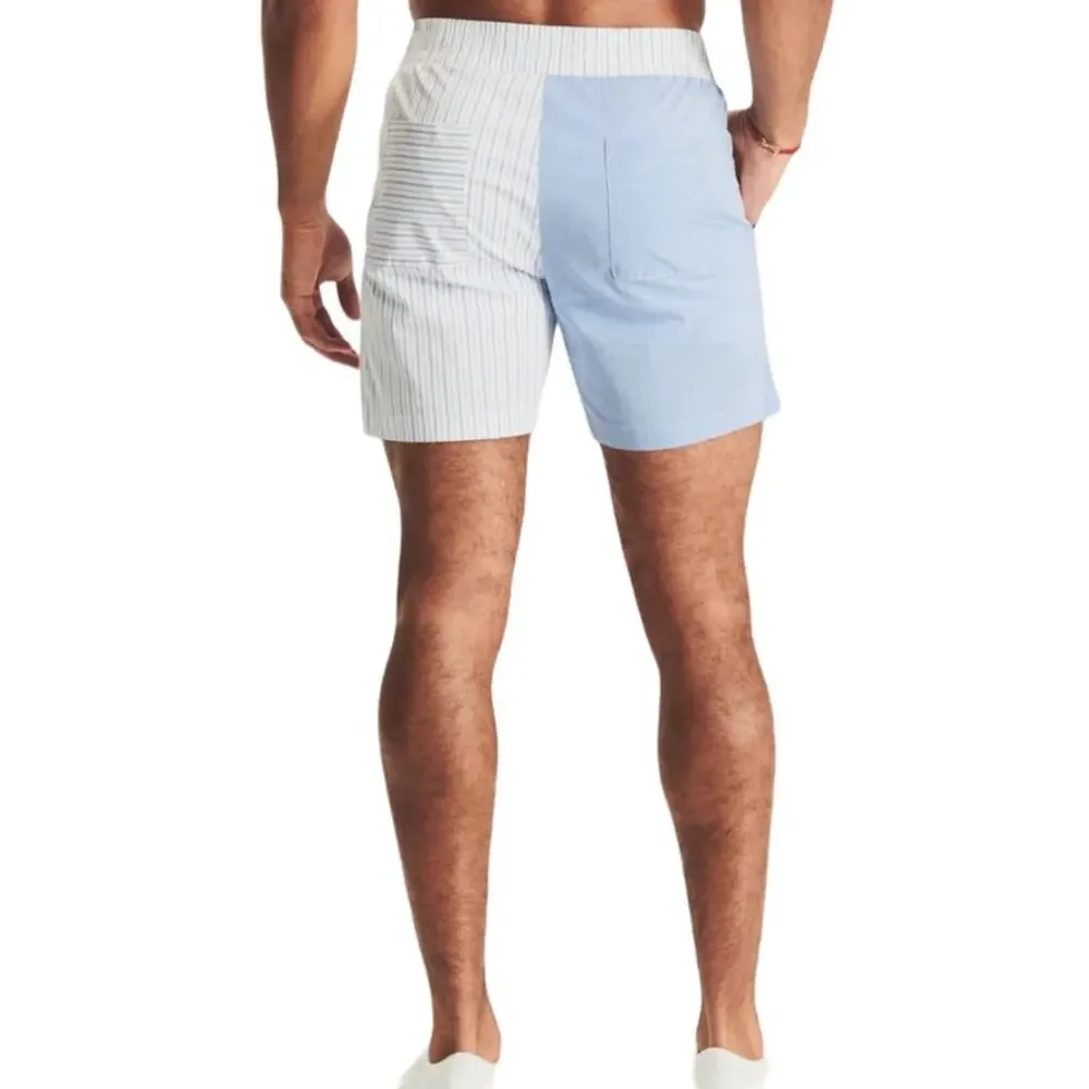 Ser.O.Ya Mens Size XL NEW Ziggy Swim Trunk Shorts in Blue Stripe Combo NWT